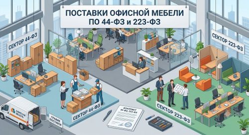 Поставки офисной мебели по 44-ФЗ и 223-ФЗ